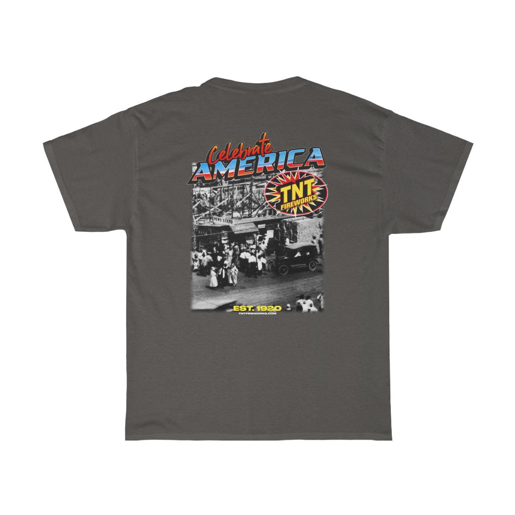 1920 Retro TNT Fireworks Stand T-Shirt | Celebrate Everyday
