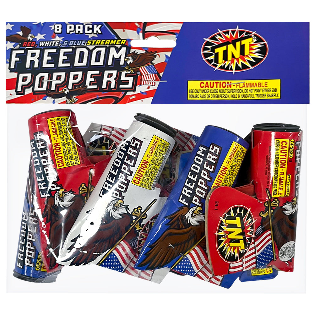 Freedom Poppers, 8 Pack