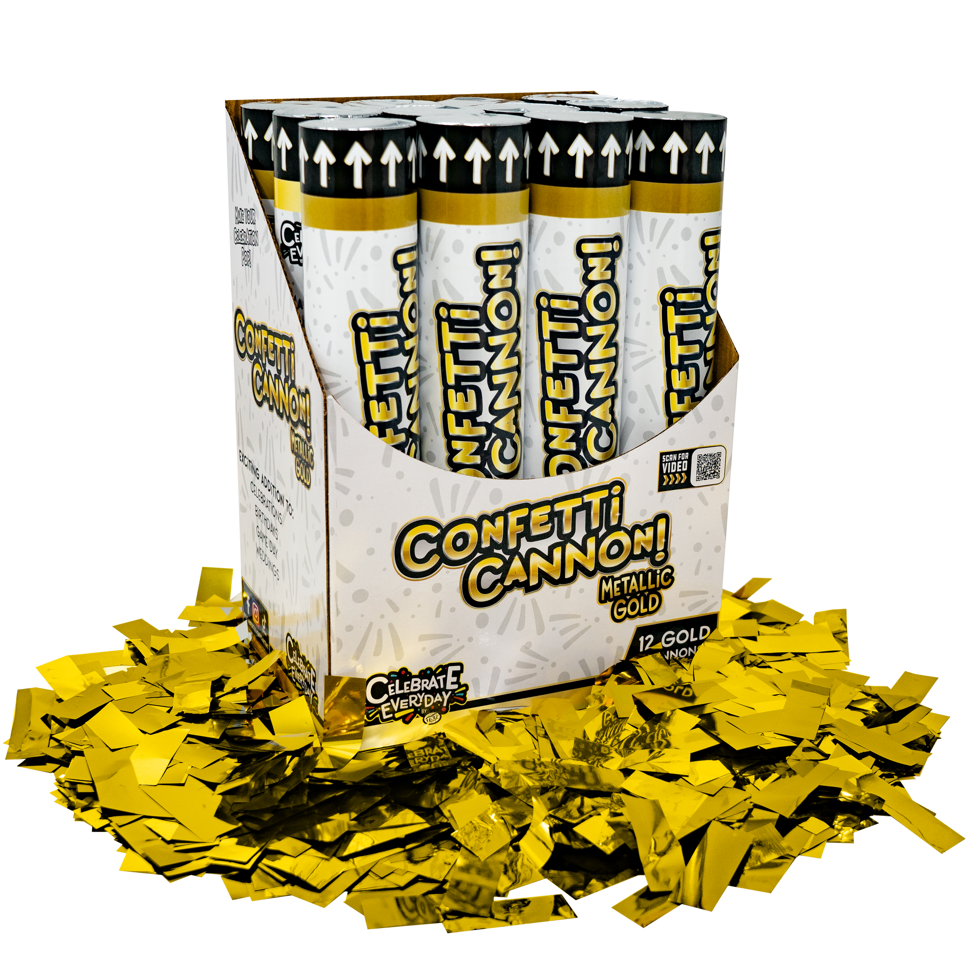 Metallic Gold Confetti Cannon - Celebrate Everyday