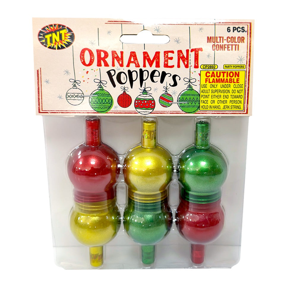 Ornament Poppers, 5 Pack - Celebrate Everyday