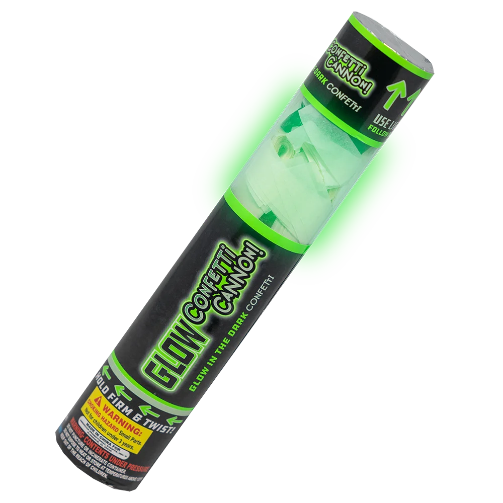 Glow Confetti Cannons, 12 Pack