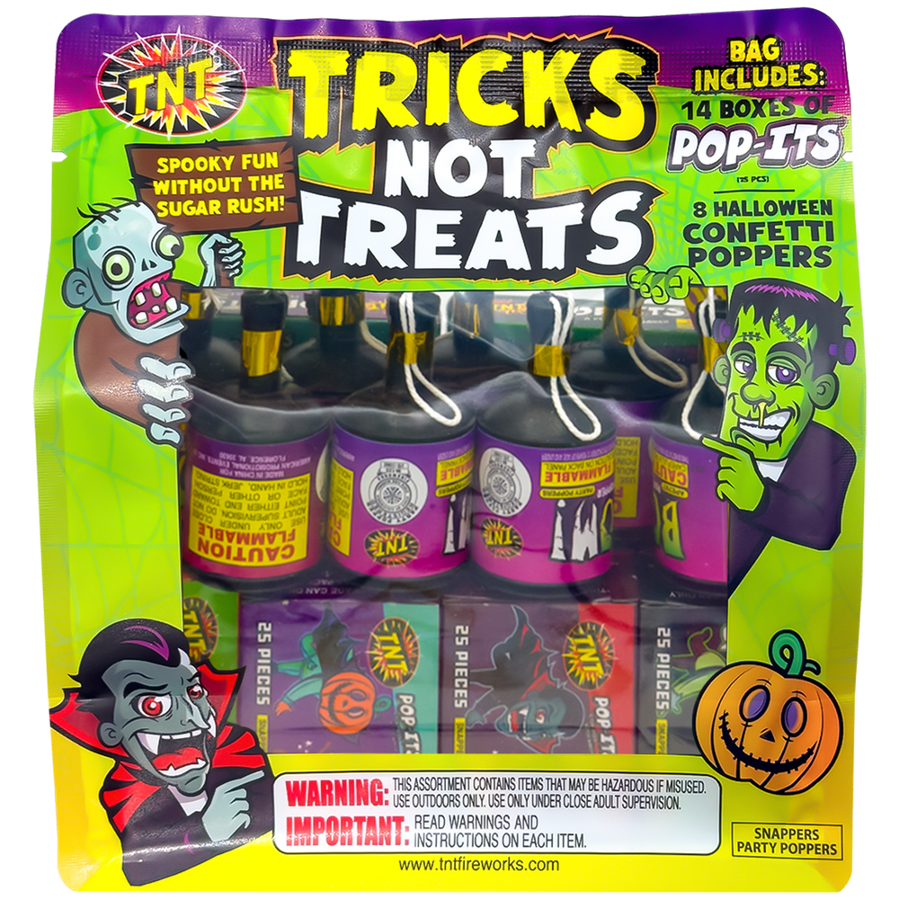 Tricks Not Treats, 3 Pack - Celebrate Everyday