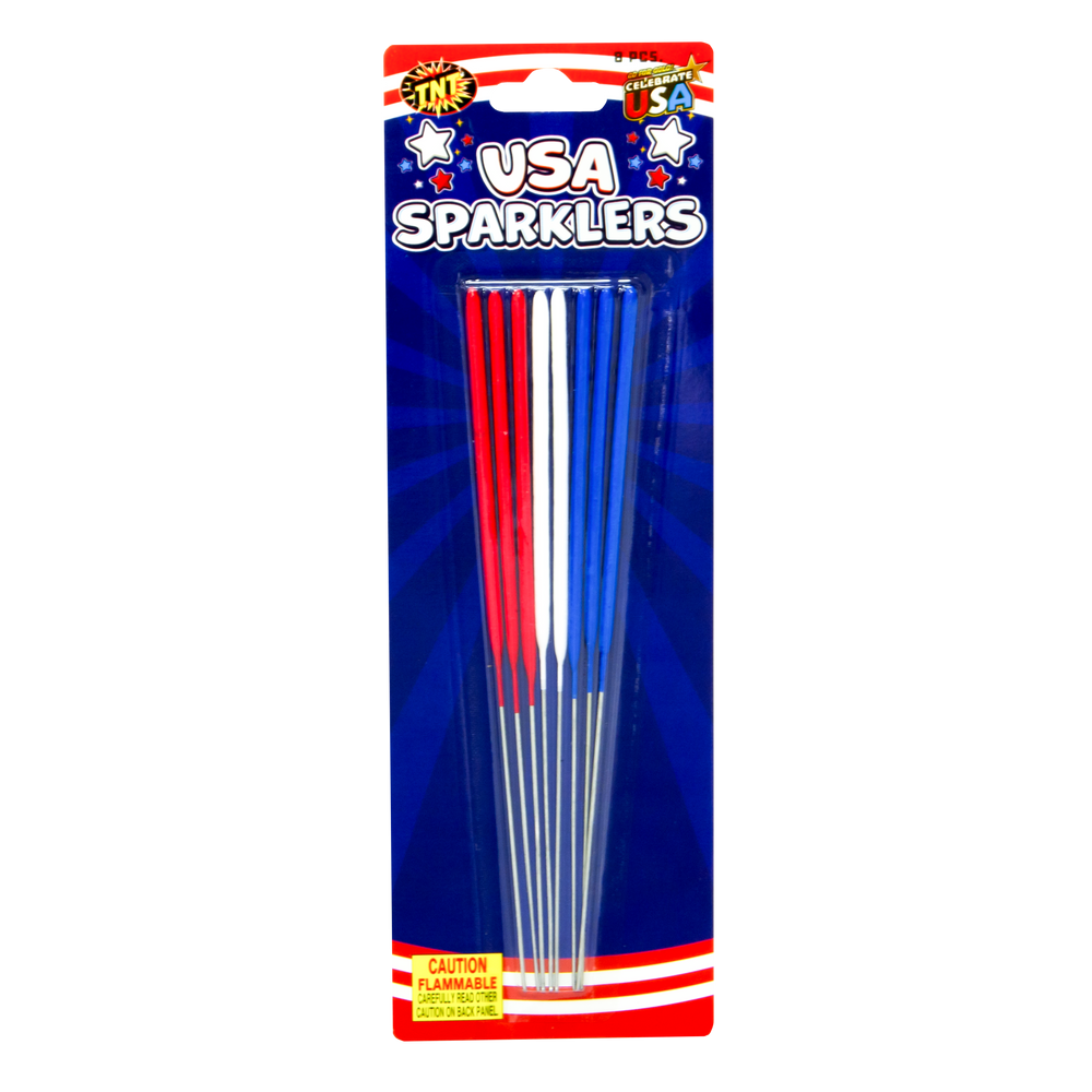 Red White and Blue Dipped Sparklers