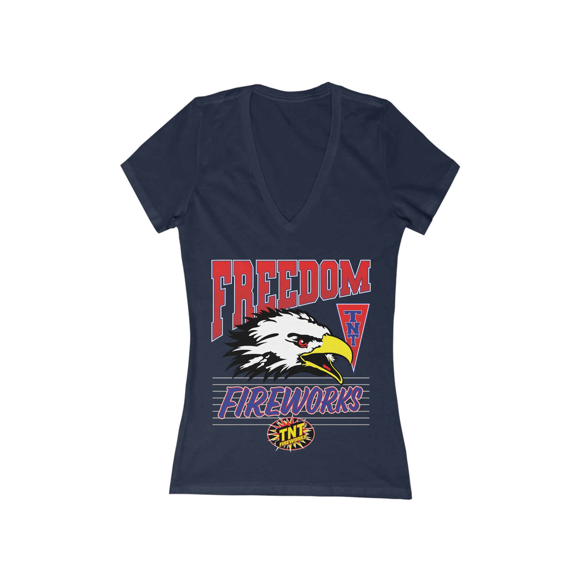 Women's Freedom Fireworks V-Neck - Celebrate Everyday