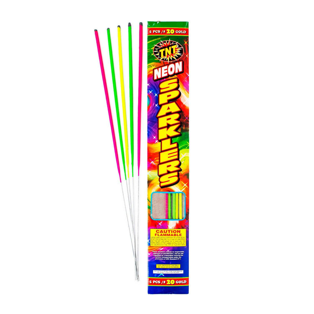 20in. Neon Celebration Sparklers - www.celebrate.shop